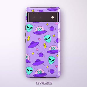 Funda con diseño de OVNI alienígena para Pixel 9 Pro XL, 9 Pro, 8a, 8 Pro, 8, 7a, 7, 6a, 6 Pro, 6, 5