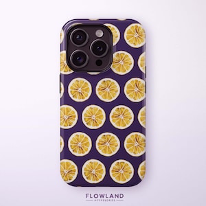 Whole Lemon Pattern Phone Case | For iPhone 16 Pro Max, 16 Pro, 16 Plus, 16, 15 Pro Max, 15, 14, 13, 12 – Fruit Aesthetic Summer