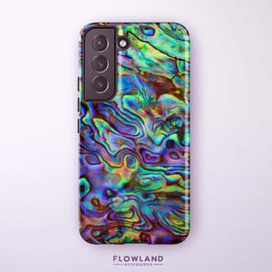 Abalone Shell Phone Case For Samsung Galaxy S25 Ultra, S24 Plus, S23 FE, S22, S21 FE, S20