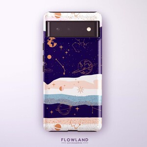 Celestial Starry Sky Phone Case For Pixel 9 Pro XL, 9 Pro, 8a, 8 Pro, 8, 7a, 7, 6a, 6 Pro, 6, 5