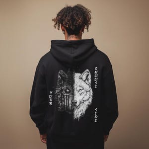 Ambit Streetwear Unisex Hoodie &#39;Choose Your Side&#39; - Grunge Urban Streetwear Hoodie