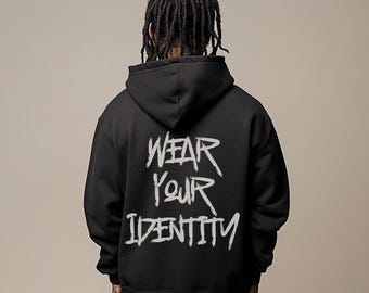 Ambit Streetwear 'Wear Your Identity' Unisex Supply Hoodie - Grunge Urban Streetwear Hoodie