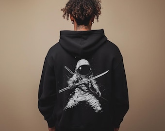 Ambit Streetwear 'Samurai Space Man' Unisex Supply Hoodie - Grunge Urban Streetwear Hoodie
