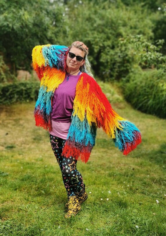 Fringe Coat Festival Jacket Festival Wear Crochet Coat Crochet Jacket Fringe Jacket Crochet Cardigan Fringe Cardigan Etsy UK