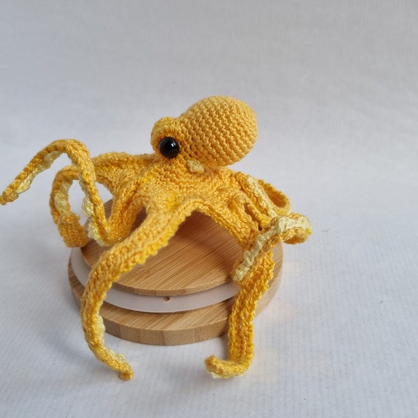 Crochet Octopus, faux taxidermy