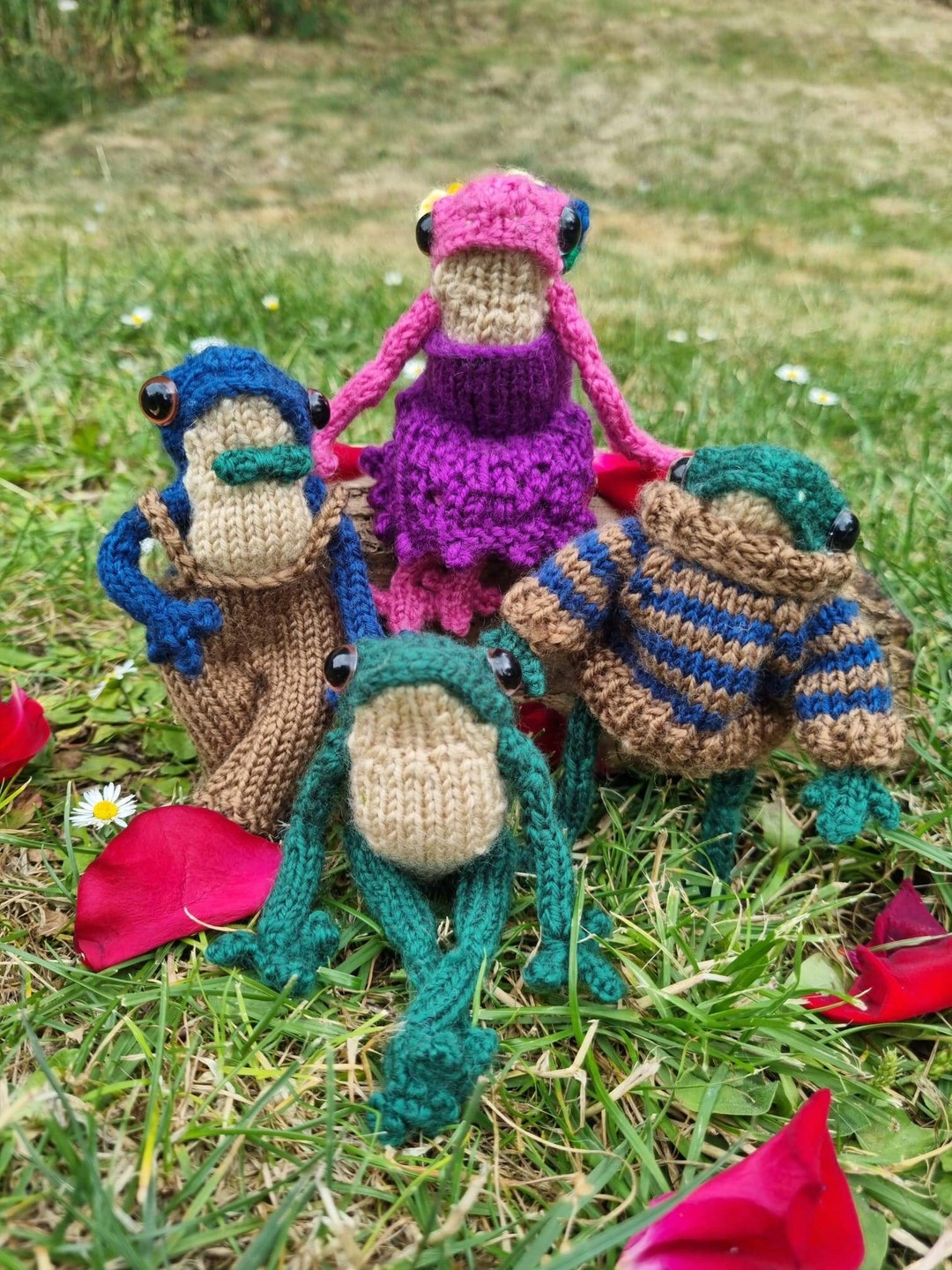 Custom Frog Knitted Frog Handmade Frog Pocket Frog Etsy UK