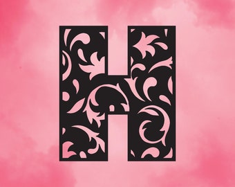 Filigree font | Etsy