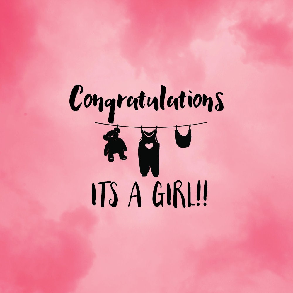 congratulations its a girl messages