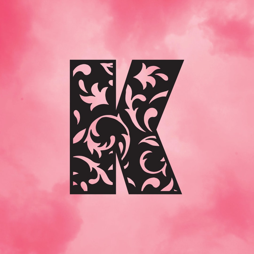 Filigree Letter SVG Cut-out File for Cricut/silhouette Die-cut PDF ...