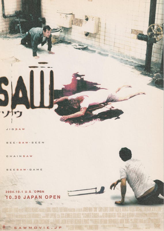 Saw 2004 James Wan Japanese Chirashi Movie Poster Flyer B5