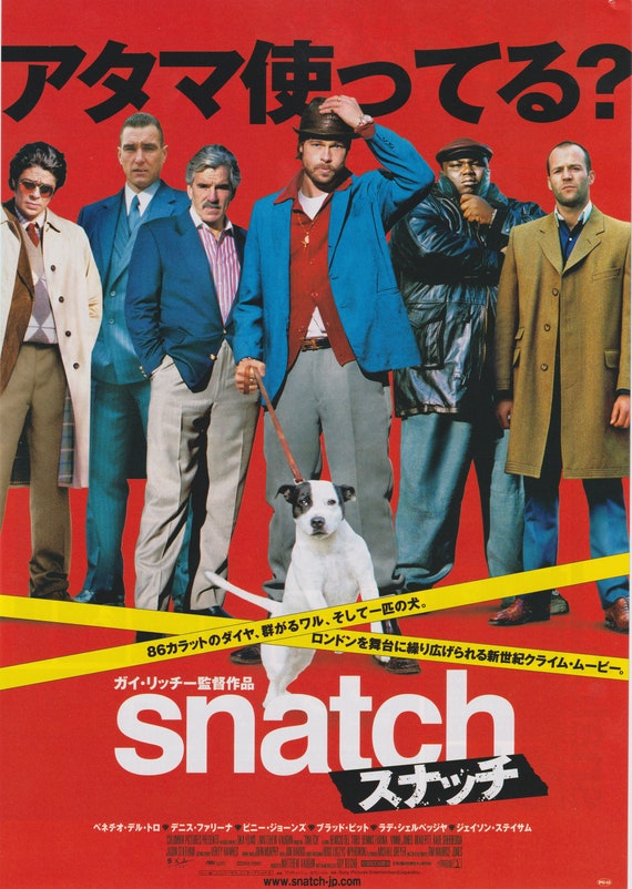 Snatch 2000 Guy Ritchie Japanese Chirashi Movie Flyer B5