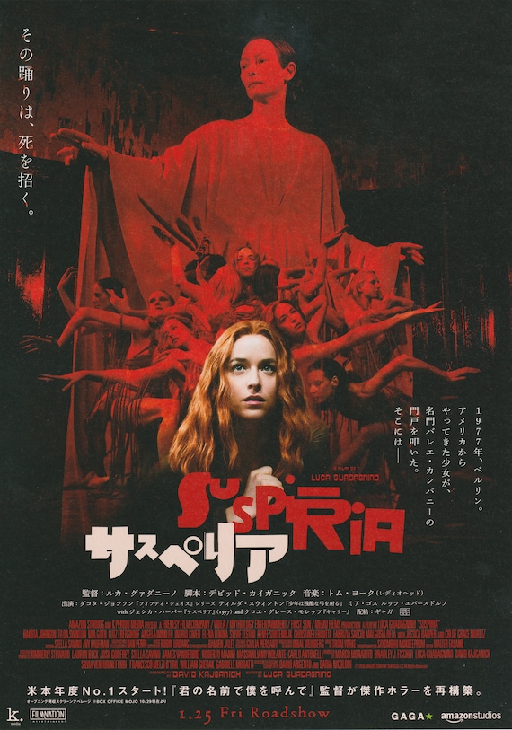 Suspiria 2018 Luca Guadagnino Italy Japanese Mini Movie Poster Chirashi Japan B5