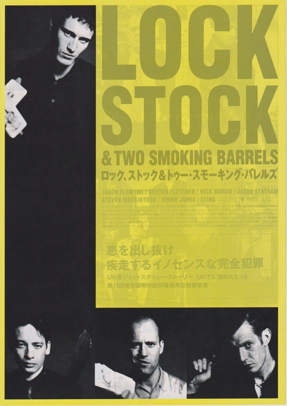 Lock, Stock and Two Smoking Barrels 1998 Guy Ritchie Japanese Chirashi Movie Poster Flyer B5