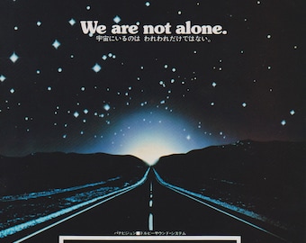 Close Encounters of the Third Kind 1977 Steven Spielberg Japanese Chirashi Movie Poster Flyer B5