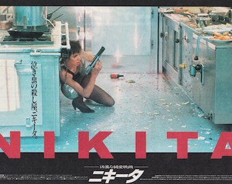 La Femme Nikita 1990 Luc Besson Japanese Chirashi Movie Poster Flyer B5