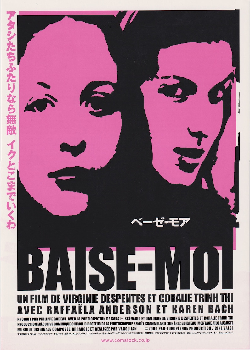 Baise-Moi 2000 Virginie Despentes Coralie Trinh Thi Japanese Chirashi Movie Poster Flyer B5 image 1