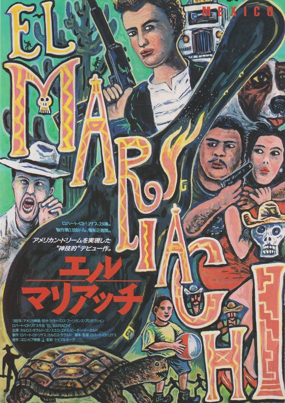 El Mariachi 1992 Robert Rodriguez Japanese Movie Flyer Poster Chirashi B5