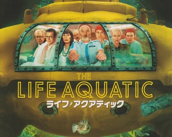 The Life Aquatic with Steve Zissou 2004 Wes Anderson Japanese Movie Flyer Chirashi B5