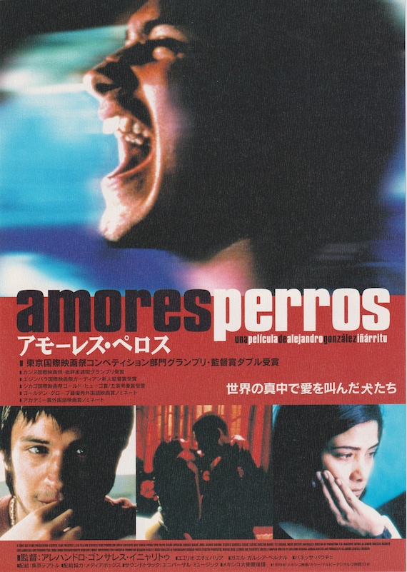 Amores perros 2000 Alejandro González Iñárritu Japanese Chirashi Movie Flyer B5