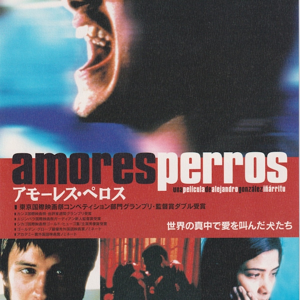 Amores perros 2000 Alejandro González Iñárritu Japanese Chirashi Movie Flyer B5