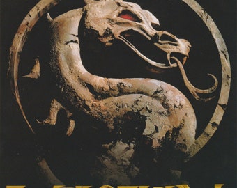Póster de la película Mortal Kombat 1995 de Paul W. S. Anderson (Chirashi japonés) (volante B5)