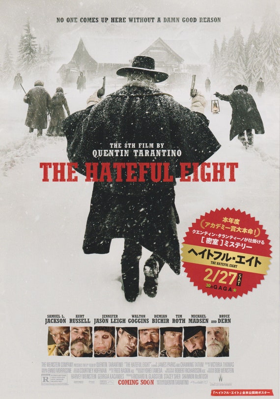 The Hateful Eight 2015 Quentin Tarantino Japanese Movie Flyer Poster Chirashi B5