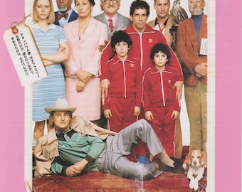 The Royal Tenenbaums 2001 Wes Anderson Original Japanese Movie Flyer (B5 Size) Chirashi