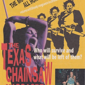 The Texas Chainsaw Massacre 1974 (1992 Re-Release) japanisches Chirashi Filmplakat Flyer B5
