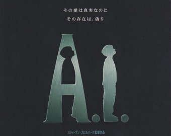 A.I. Artificial Intelligence 2001 Steven Spielberg Japanese Chirashi Movie Poster Flyer B5