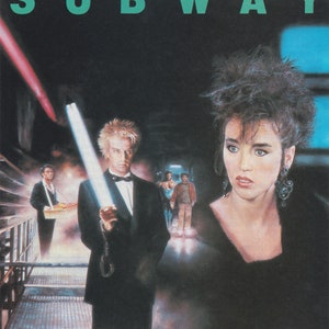 ポスター アート 映画 トルコ 1985 年のオリジナル トルコ映画ポスター「Subway」。ビンテージ