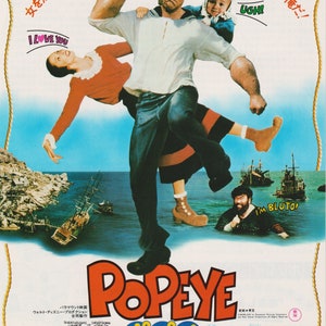 Popeye 1980 Robert Altman Japanese Chirashi Movie Poster Flyer B5