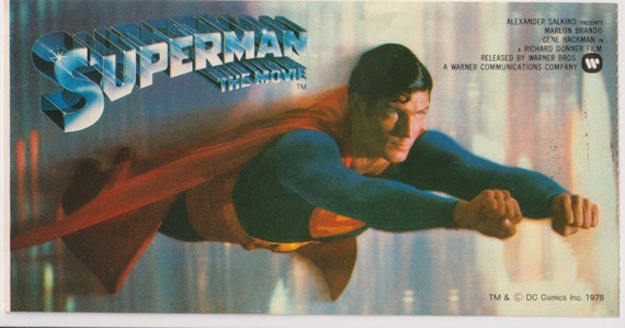 Superman I 1978 Christopher Reeve Japanese Original Movie Ticket Stub