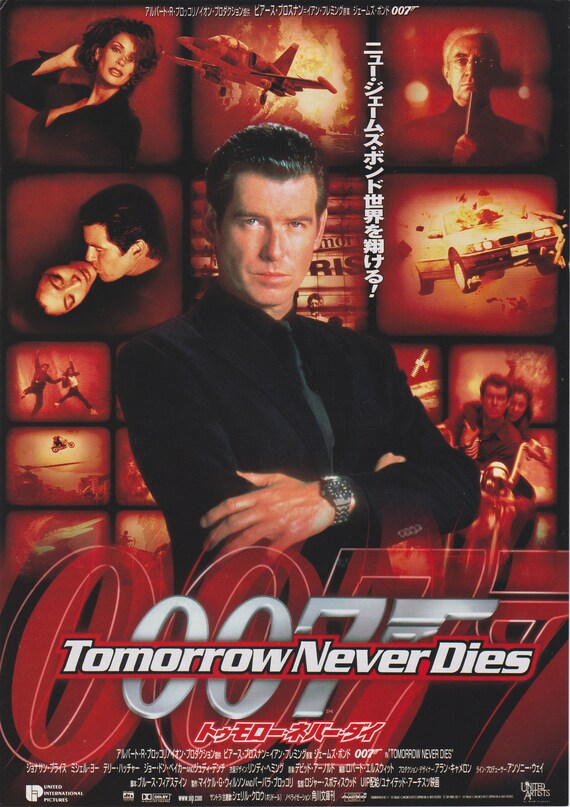 Tomorrow Never Dies 1997 James Bond 007 Japanese Movie Poster Flyer Chirashi B5