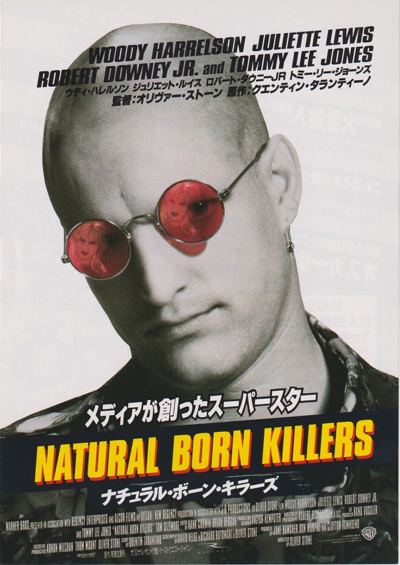 Natural Born Killers 1994 Oliver Stone Japanese Chirashi Movie Poster Flyer B5