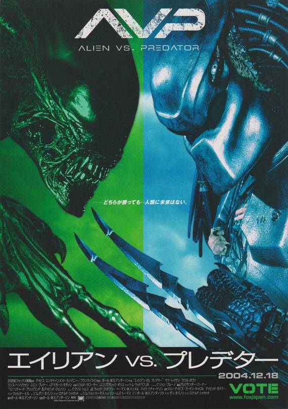 Alien vs. Predator 2004 Paul W S Anderson Japanese Chirashi Movie Poster Flyer B5