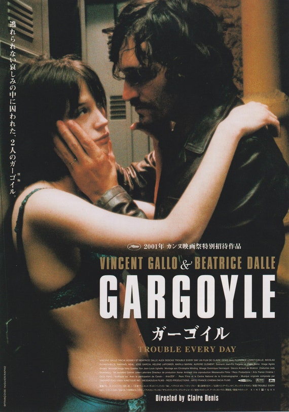 Trouble Every Day AKA Gargoyle 2001 Vincent Gallo Japanese Chirashi Movie Poster Flyer B5
