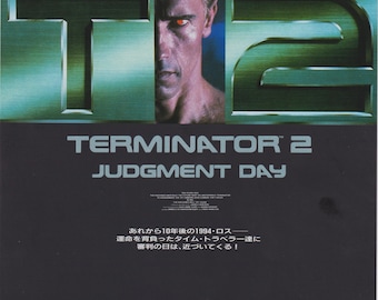 Terminator 2: Judgment Day 1991 James Cameron Japanese Mini Poster