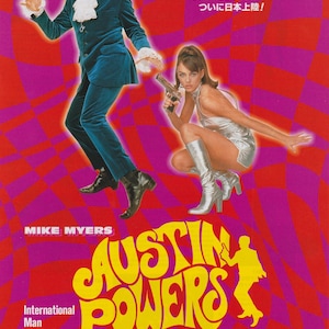 Austin Powers International Man of Mystery 1997 Japonês Chirashi Movie Flyer Poster B5