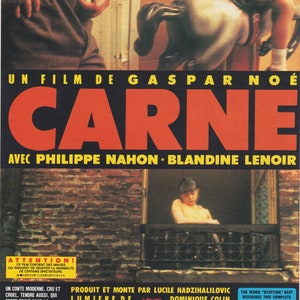 Carne 1991 Gaspar Noé Película Japonesa Flyer Cartel Chirashi B5