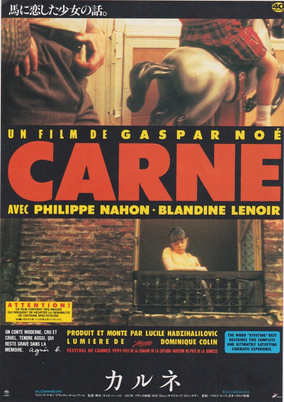 Carne 1991 Gaspar Noé Japanese Movie Flyer Poster Chirashi B5