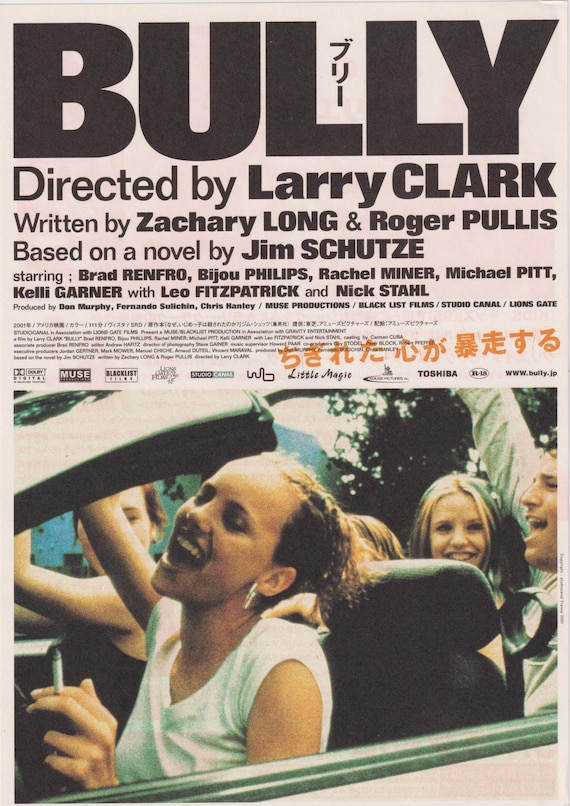 Bully 2001 Larry Clark Leo Fitzpatrick Japanese Chirashi Movie Poster Flyer B5