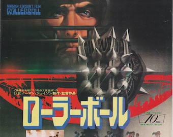 Rollerball 1975 Norman Jewison Japanese Mini Poster Chirashi Japan B5