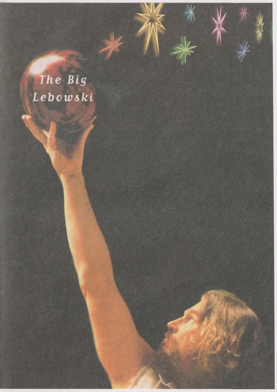 The Big Lebowski 1998 Original Folded Coen Brothers Japanese Flyer B5 (5" x 7")