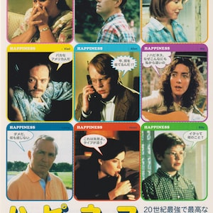 Glück 1998 Todd Solondz Japanischer Film Flyer Poster Chirashi B5