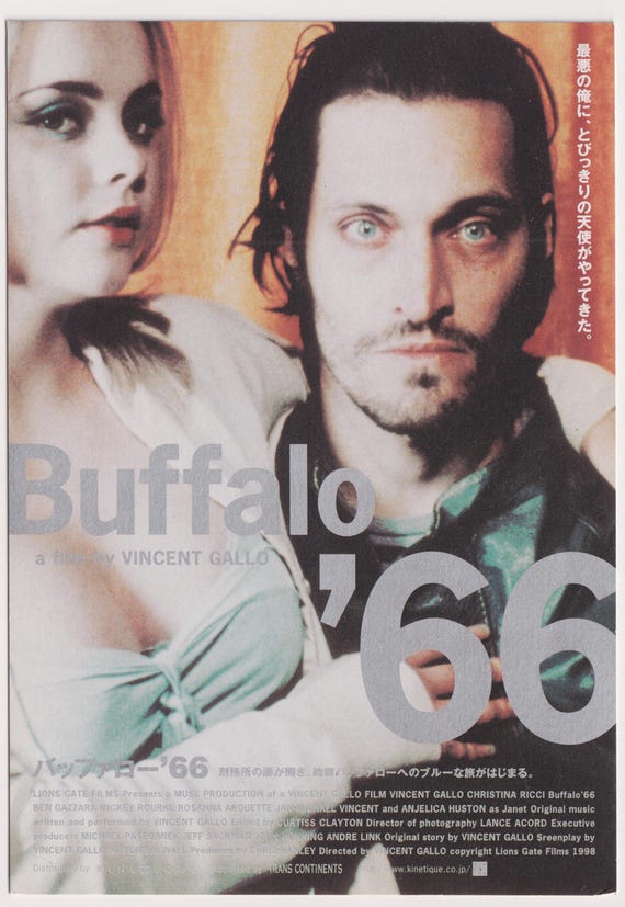 Buffalo '66 1998 Vincent Gallo Original Retro Japanese Lobby Card Post card