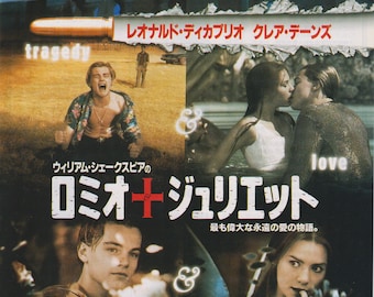 Romeo + Juliet 1996 Baz Luhrmann Japanese Chirashi Movie Poster Flyer B5