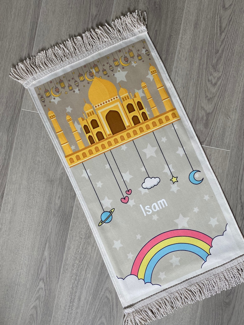 Children's Personalised PRINTED Prayer Mat MINI 75cmx35cm Babies & toddlers image 2