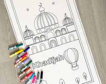 Children's Colouring Prayer Mat 90cmx50cm  Colour your own Prayer Mat for kids colour and pray
