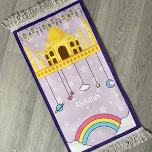 Children's Personalised PRINTED Prayer Mat MINI 75cmx35cm Babies & toddlers image 5