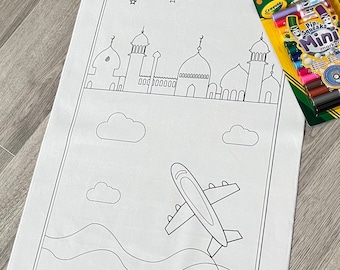 Children's Colouring Prayer Mat 90cmx50cm  Colour your own Prayer Mat for kids colour and pray